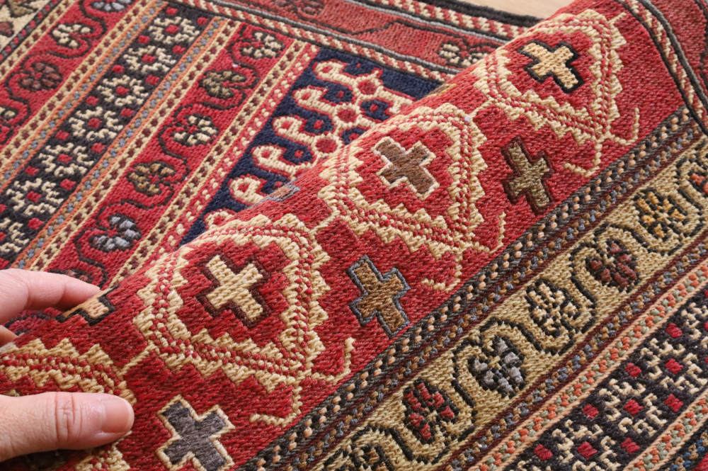 キリム玄関マット　イラン・ダシュテモガン産　104×55cm 部分画像4