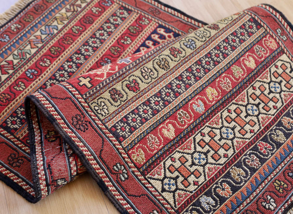 キリム玄関マット　イラン・ダシュテモガン産　104×55cm 部分画像6