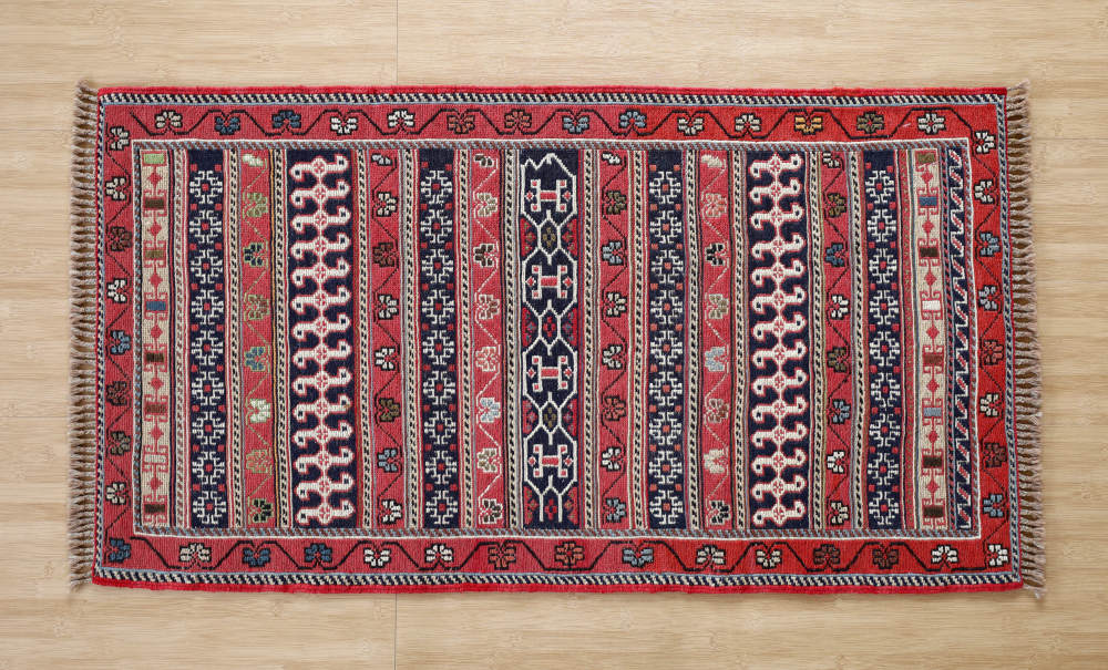 キリム玄関マット　イラン・ダシュテモガン産　98×53cm 部分画像1