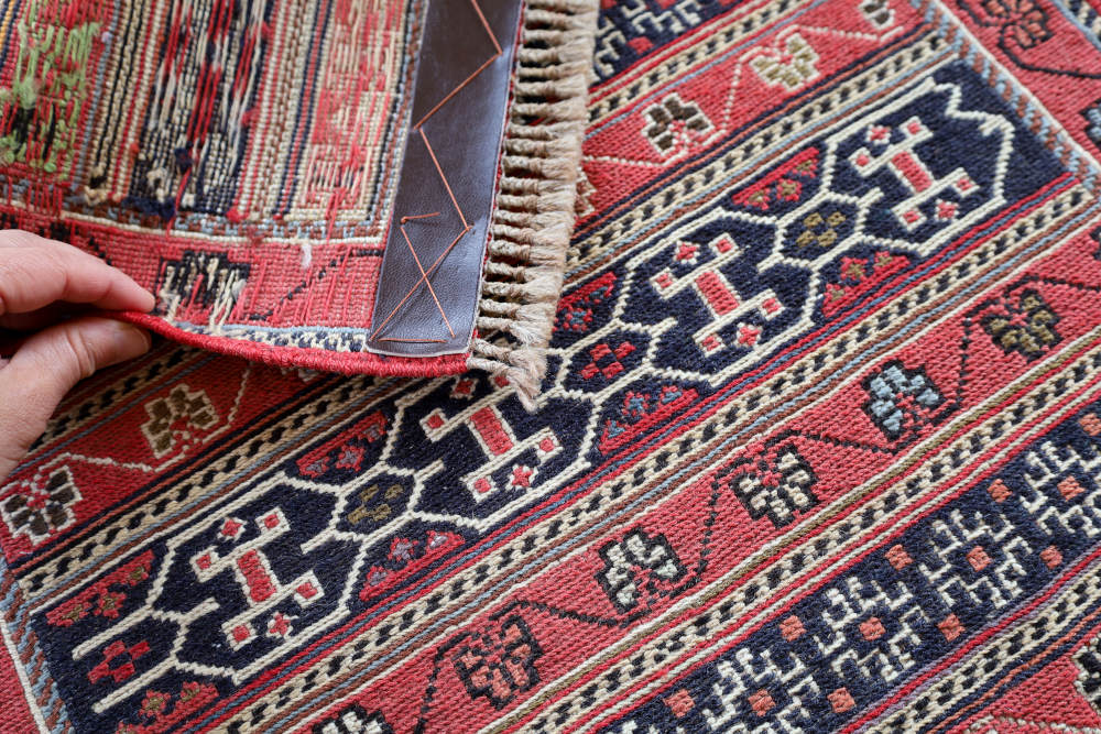 キリム玄関マット　イラン・ダシュテモガン産　98×53cm 部分画像3