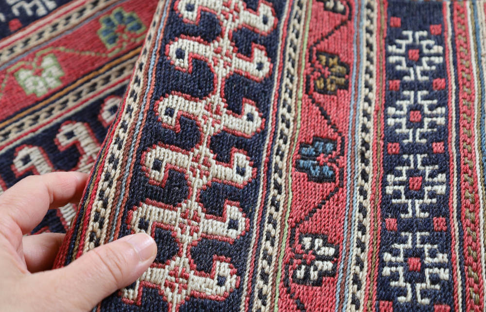 キリム玄関マット　イラン・ダシュテモガン産　98×53cm 部分画像4