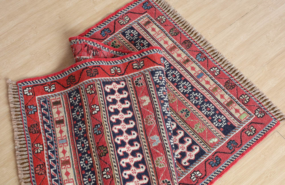 キリム玄関マット　イラン・ダシュテモガン産　98×53cm 部分画像6