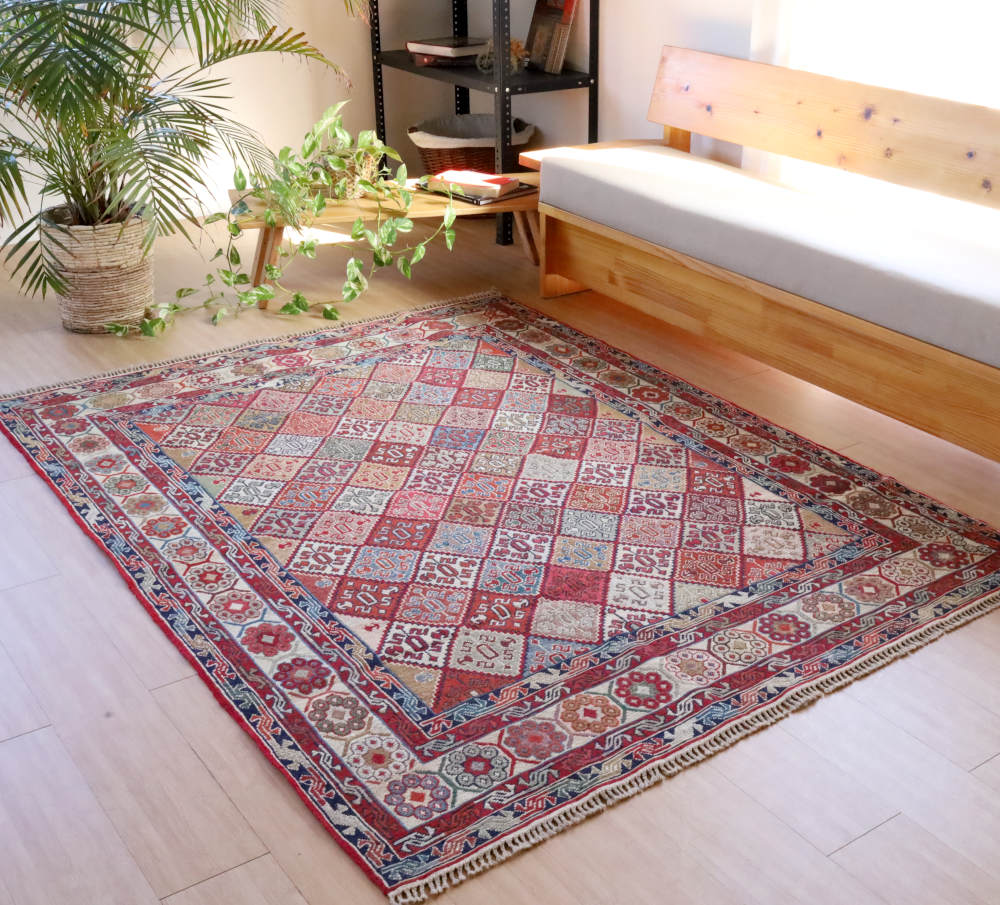 イラン産スマックキリム リビング・ダイニング用ラグ