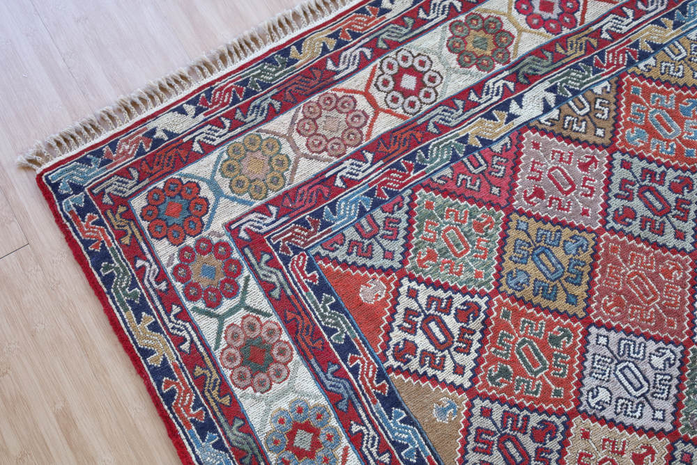 イラン産スマックキリム リビング・ダイニング用ラグ