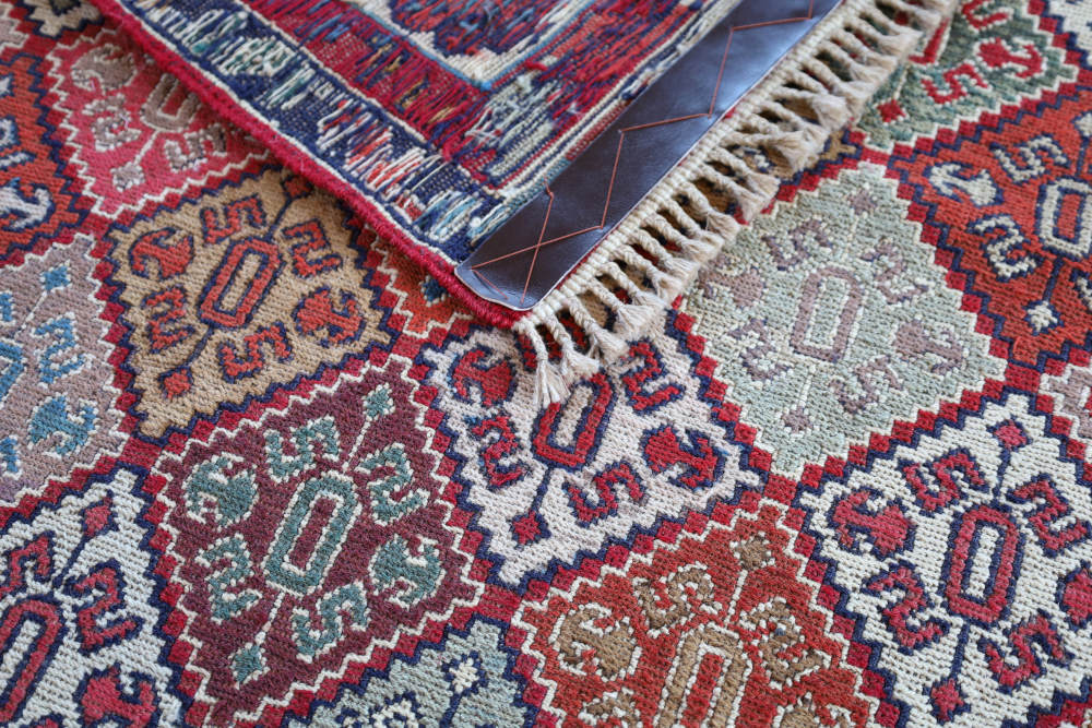 イラン産スマックキリム リビング・ダイニング用ラグ