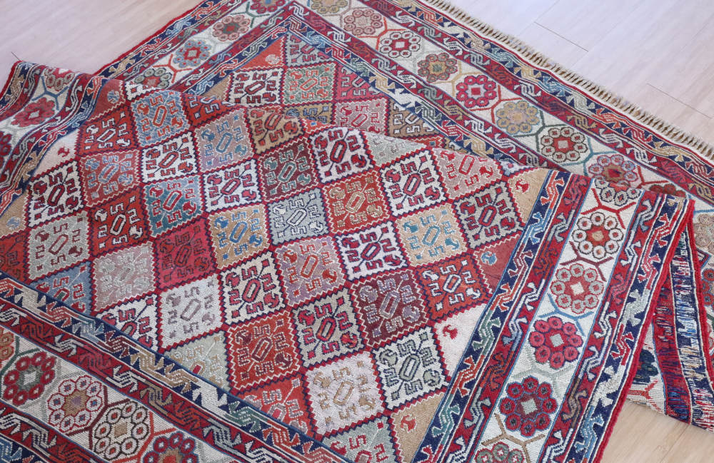 イラン産スマックキリム リビング・ダイニング用ラグ