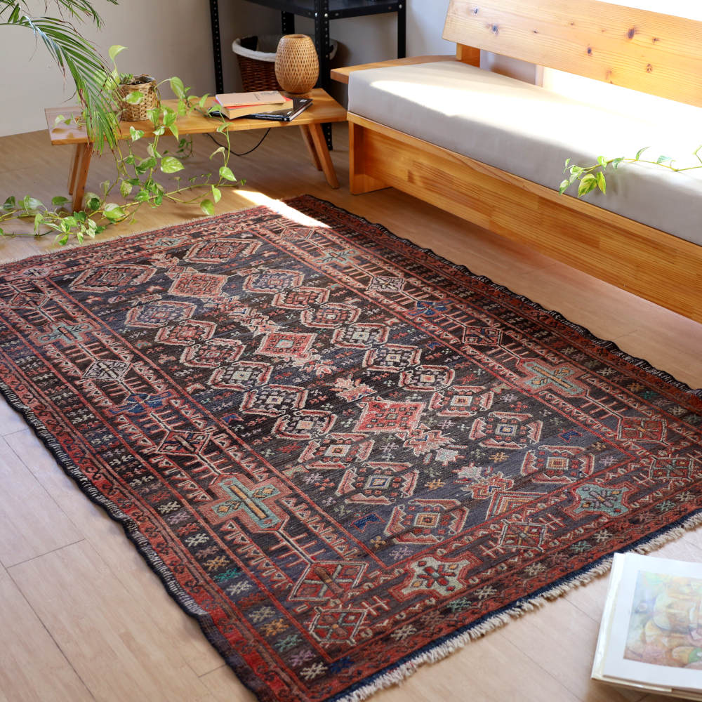 ヴィンテージスマックキリム　205×135cm　ケルマン地方