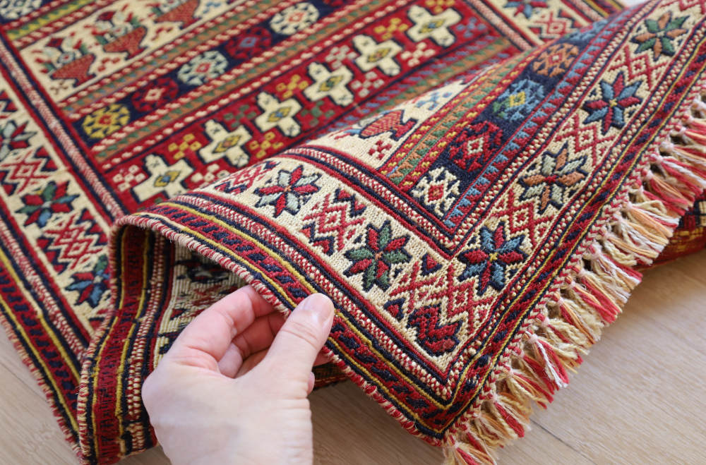 キリム玄関マット　イラン・シルジャン産　91×48cm 織り地の風合い