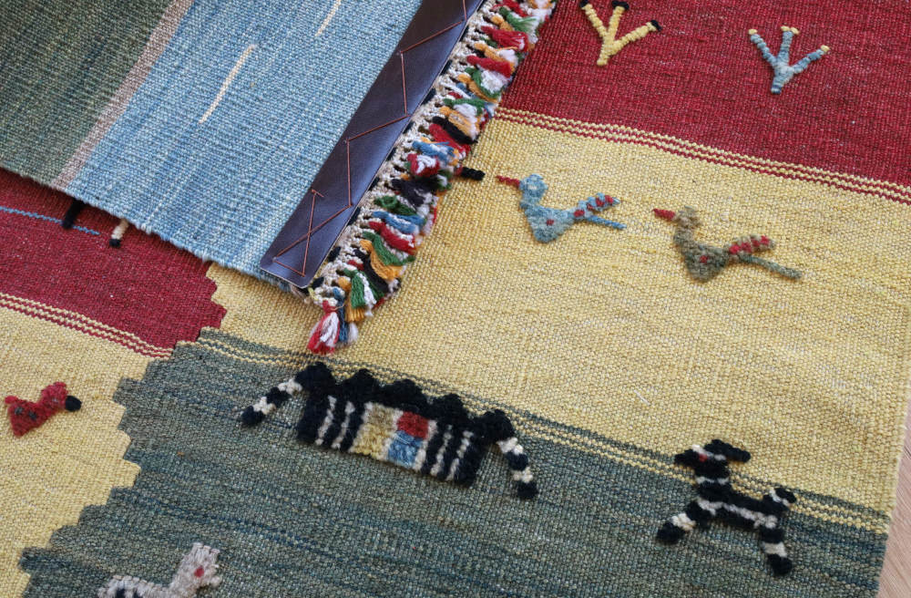 ギャッベキリム　イラン・シーラーズ産　114(123)×79cm 部分画像3