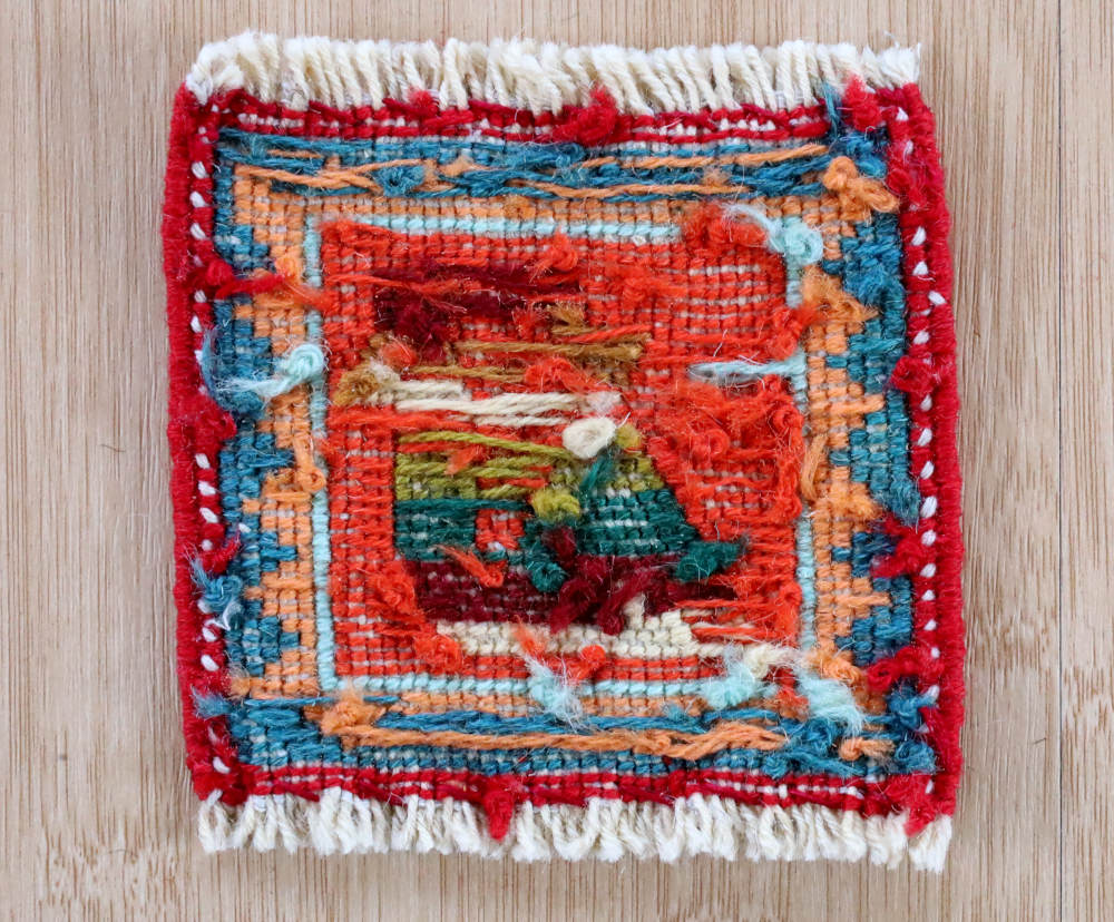  ミニキリム　ダシュテモガン産　km0009