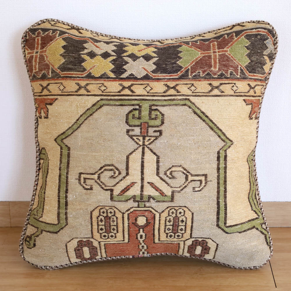 オールドキリムクッションカバー　42×42cm　スマック織り