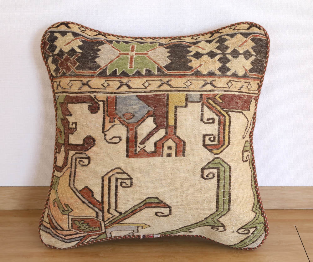 オールドキリム クッションカバー yk22112 42×42cm 正面