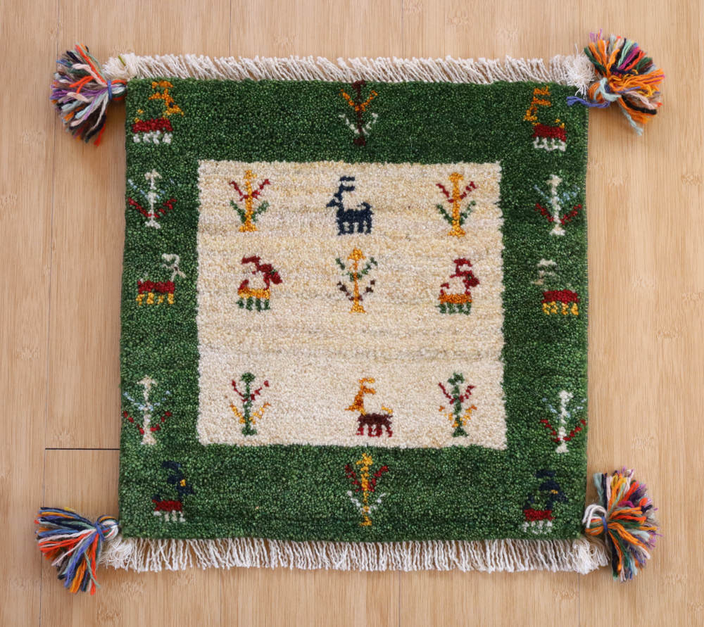 ギャッベ座布団cz21659の全体像