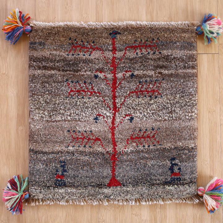 ギャッベ座布団（40×40cm前後）｜椅子用・チェアパッド｜手織ラグの店