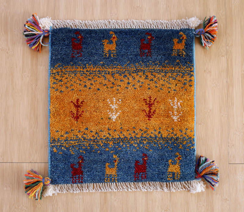 ギャッベ座布団cz21691の全体像