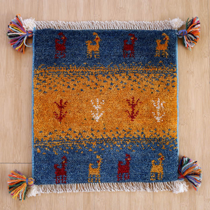 ギャッベ座布団 イラン・シーラーズ産　40×40cm