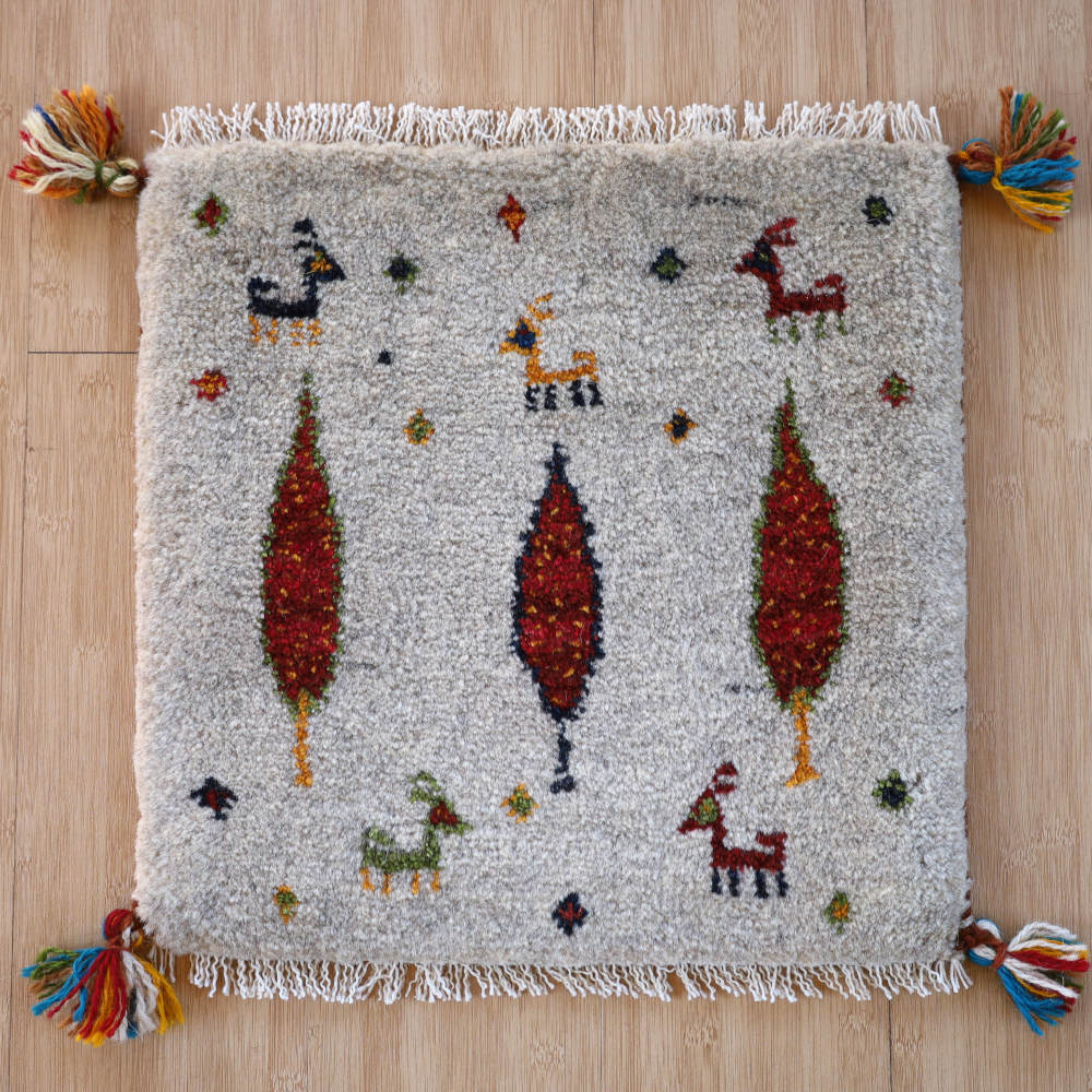 ギャッベ座布団　40×40cm